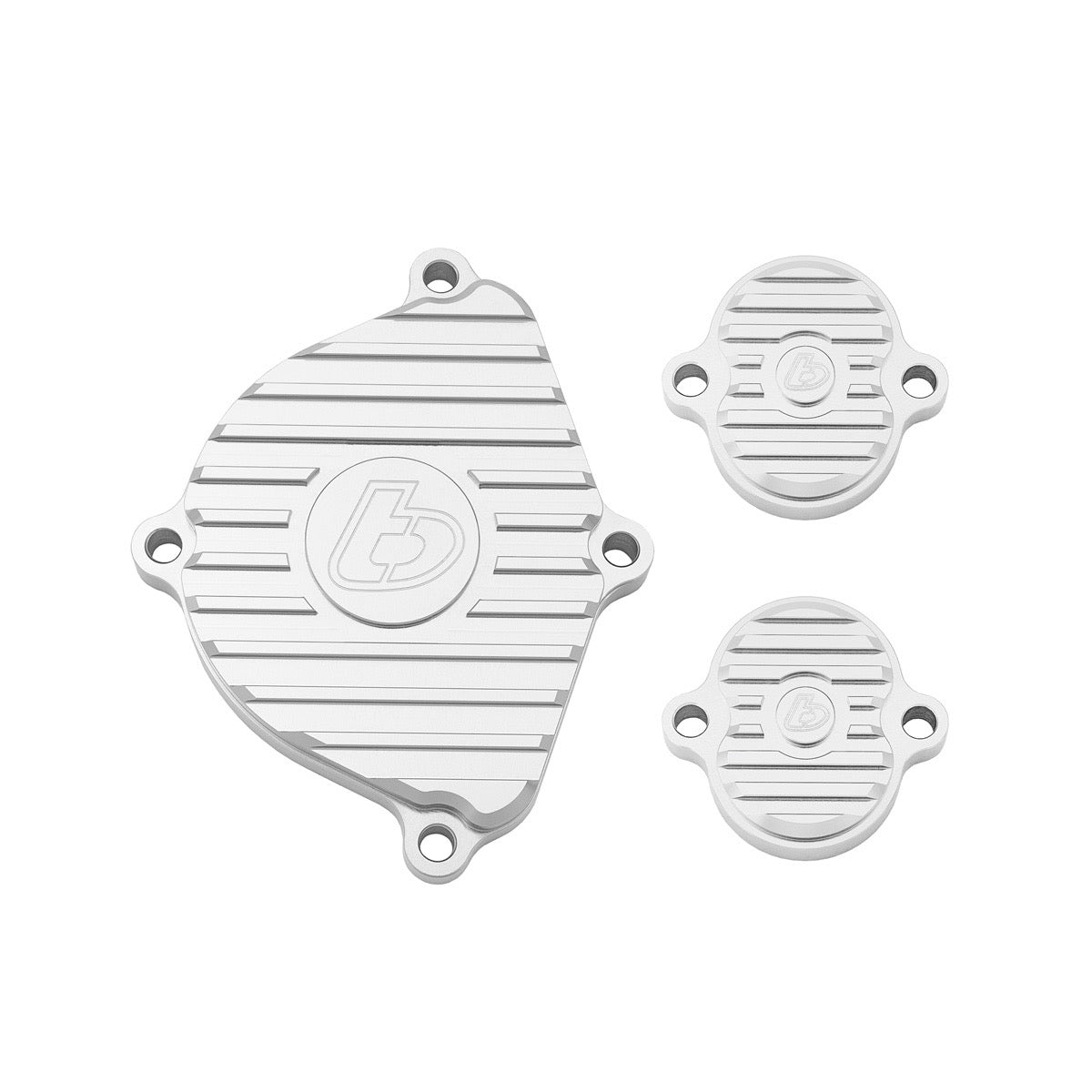 TB Parts Billet Head Cover Set - Silver - All KLX110, Z125, YX150/160 Cylinder Heads